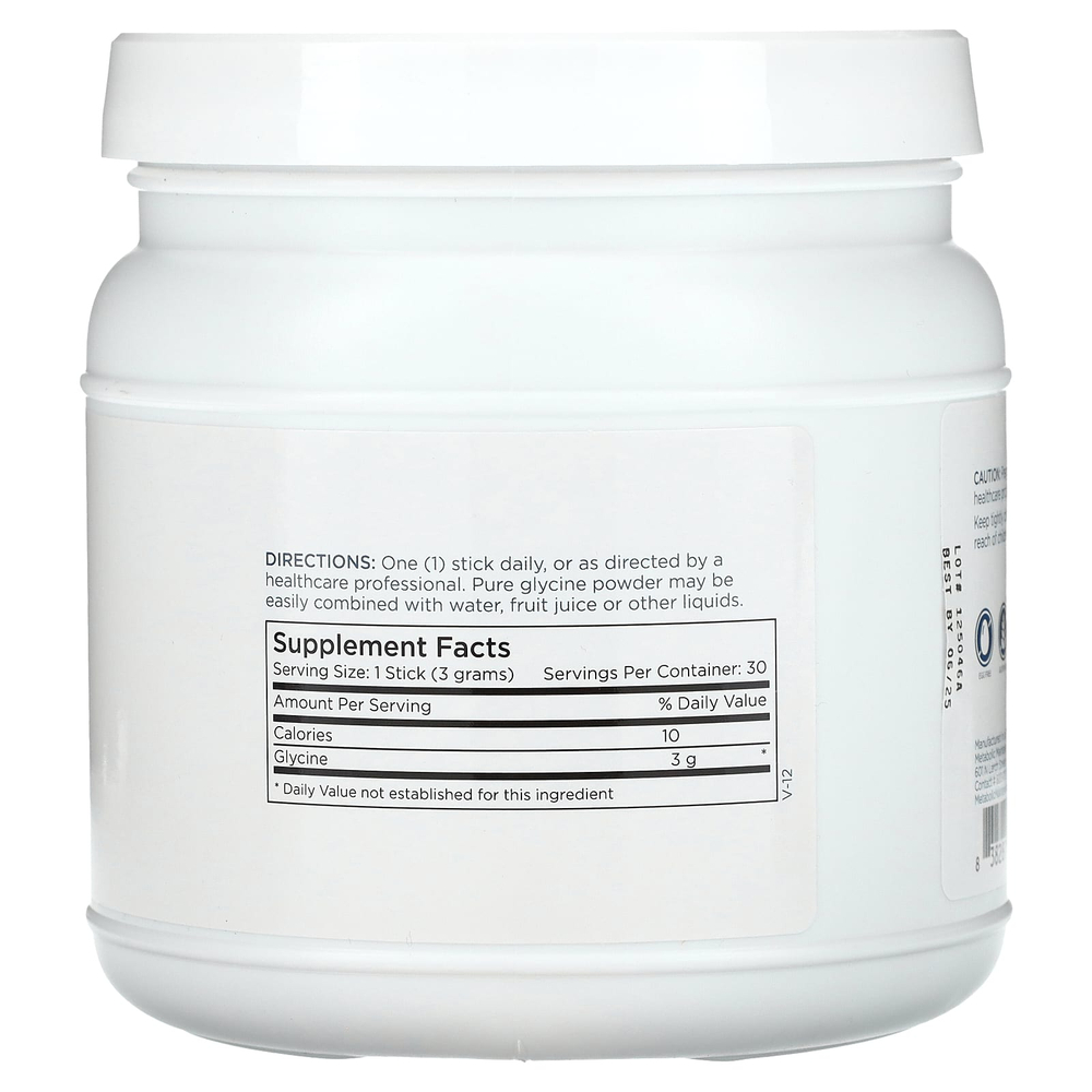 Metabolic Maintenance, глицин, палочки, 30 палочек по 3 г