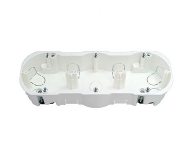 Коробка установочная 3-местн. с винтами, для гипсокартона 226х76х45,5 мм