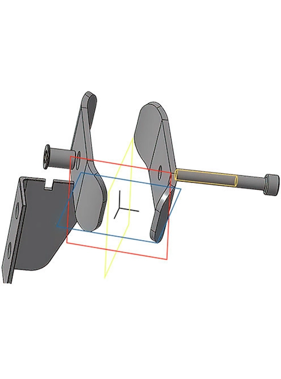 Монтажный набор для ГОРИЗОНТАЛЬНОЙ установки трубчатых радиаторов (4 точки крепления)