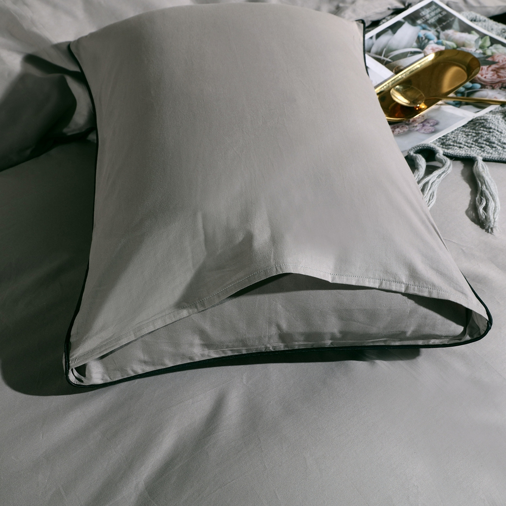 Наволочки 50х70 2 шт Сатин однотонный Элитный 100% египетский хлопок NE00457