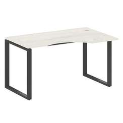 Metal System Стол криволинейный правый на О-образном м/к БО.СА-2 (R) Дуб Наварра/Металл Антрацит 140