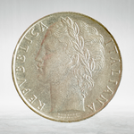 Italy 100 Lire 1959 R "Minerva Standing – Large Type", AU