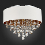 SL1350.502.06 Светильник потолочный ST-Luce Хром/Белый, Золотистый, Прозрачный E14 6*40W LACCHIA