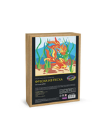 Фреска из цветного песка А4 "Золотые рыбки" (Развивашки)