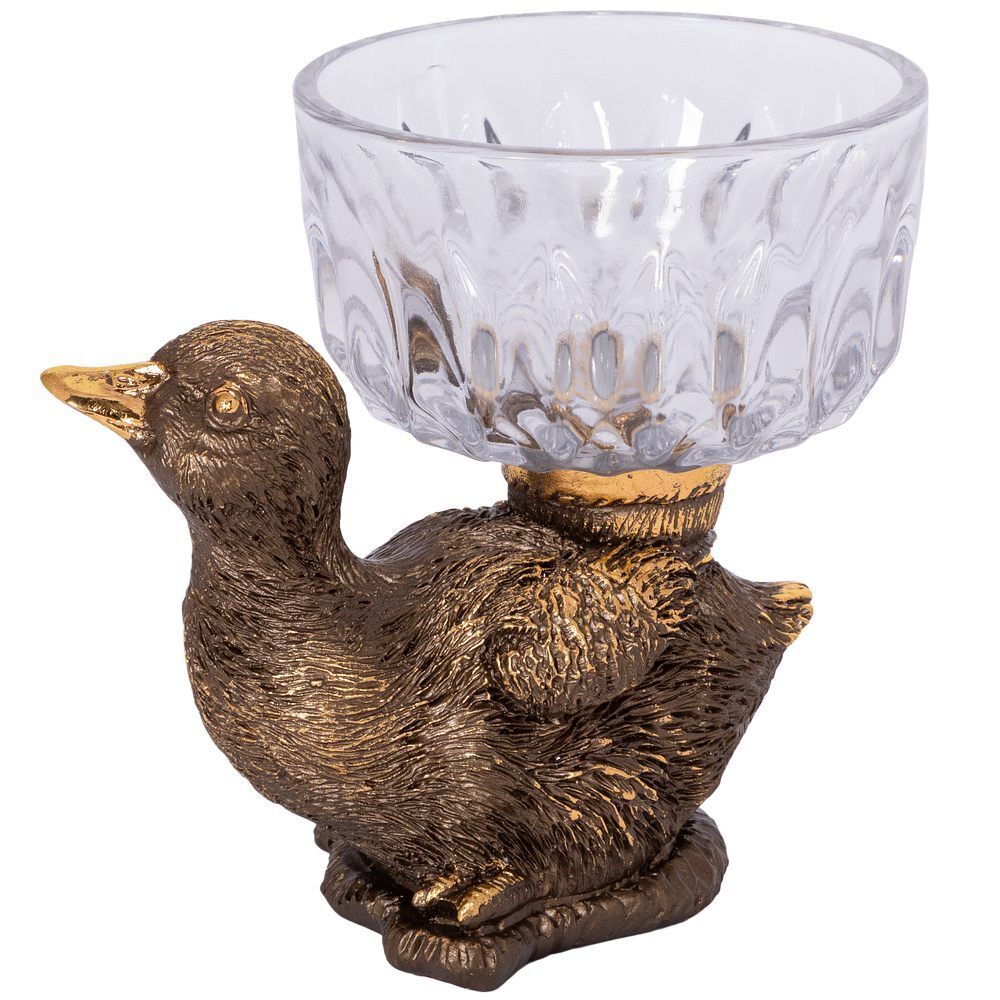 Фруктовница-конфетница Уточка Ханни Бронза