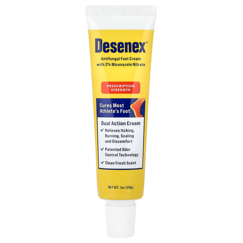 Desenex, противогрибковый крем для ног с 2% нитратом миконазола, чистая свежесть, 28 г (1 унция)