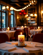 Трансфер переводной - декаль для свечей и гипса день святого валентина 019 А5