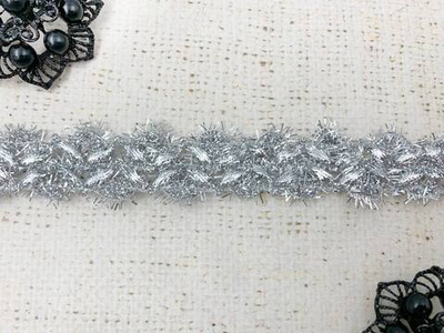 Тесьма плетеная люрекс, ш. 2 см