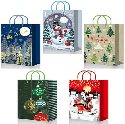 МегаМаг Пакет 635 MS25, НГ, подарочный, ламинированный, 140*200*65