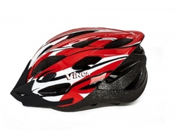Шлем  взрослый, 19 вент. отверстий, размер L(58-61), цвет белый с красным VSH 23 L marso