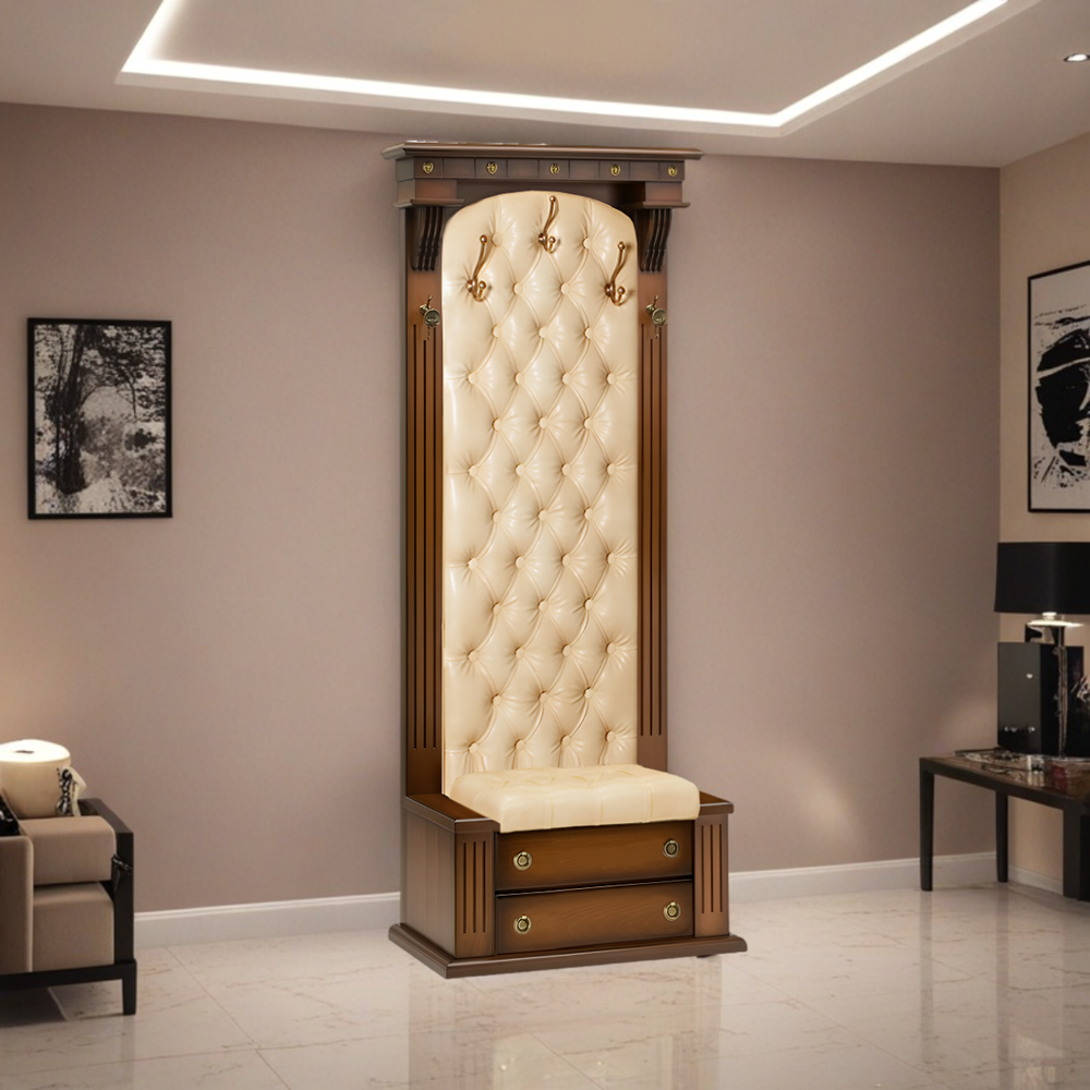 Прихожая с ящиком Тауэр 3/1 Орех Беж