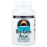 Source Naturals, сине-зелёные водоросли, 500 мг, 200 таблеток