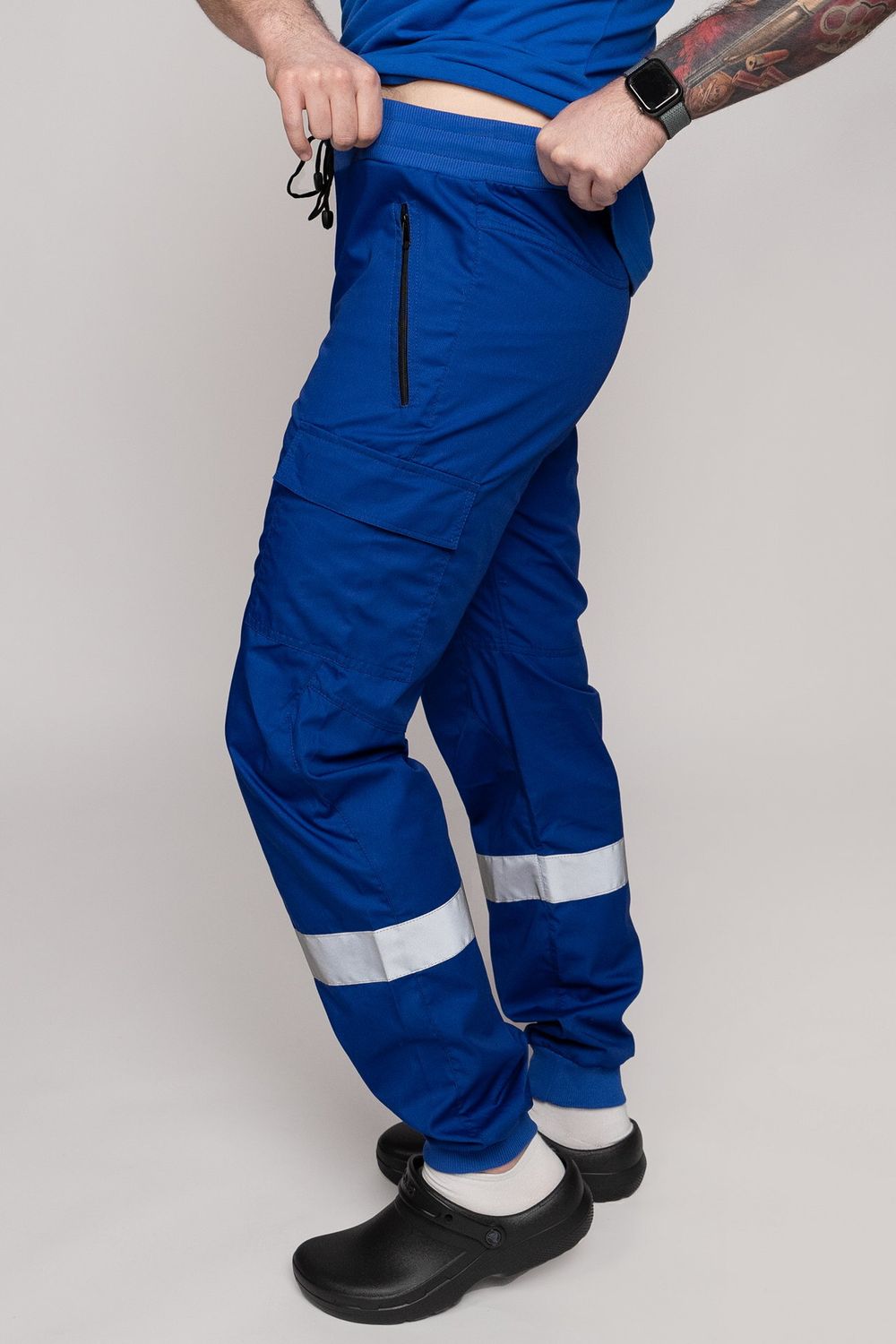 Брюки-джоггеры летние мужские Скорая помощь MedicLine цв. ВАСИЛЕК