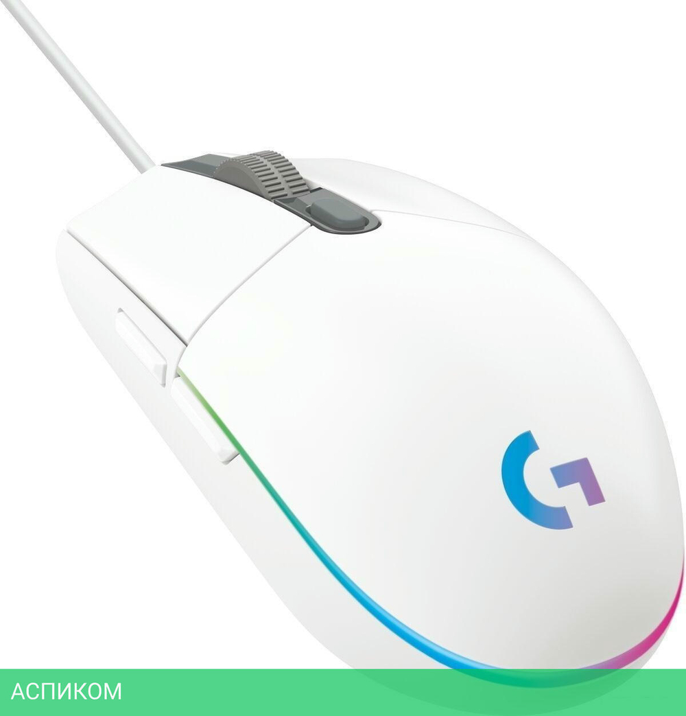 Мышь Logitech G102 LightSync белый (910-005809)