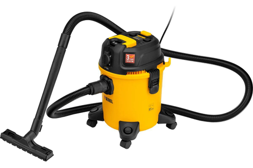 Пылесос строительный RVC20, 1400 Вт, 30л. шланг 3м Дензел