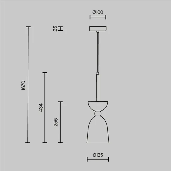 Подвесной светильник Клош / Cloches E14х1 Maytoni mod113pl-01w