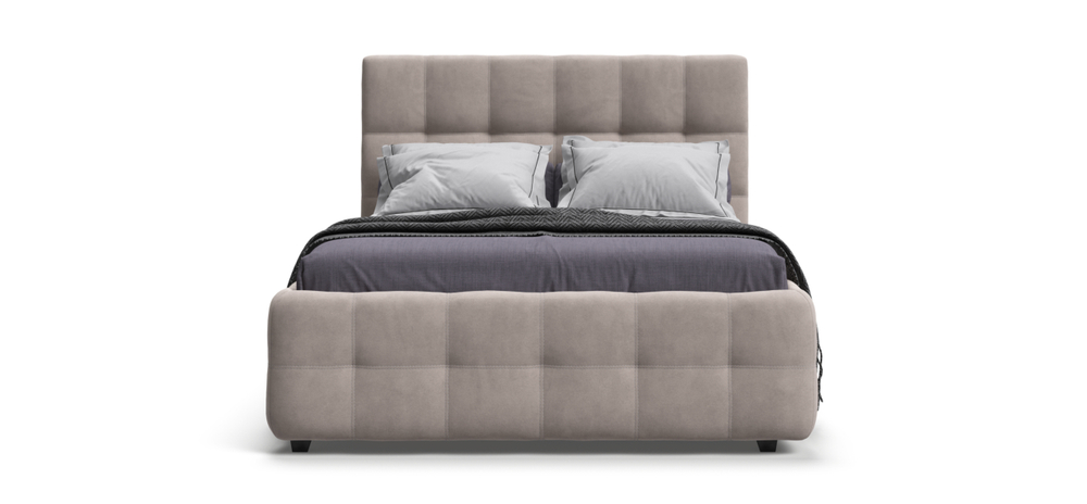 Босс Кровать+ПМ 180 Велюр Монолит латте