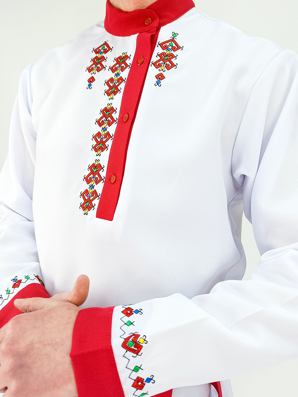 Рубашка мужская с поясом