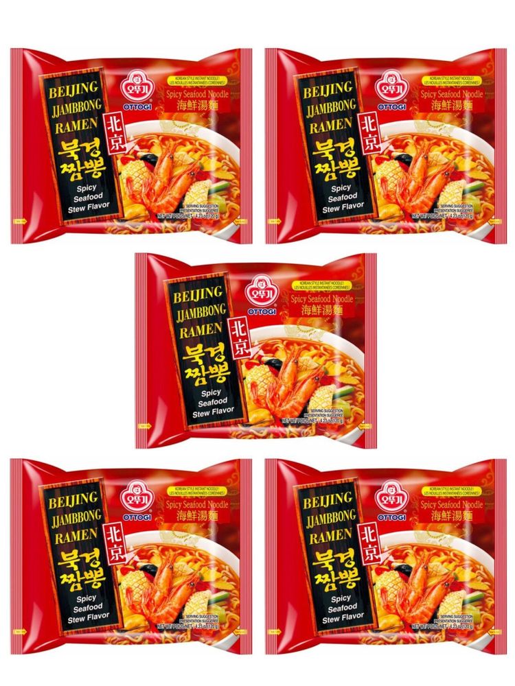Лапша Ottogi Beijing Jjambbong Ramen 120 г x 5 шт