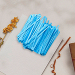 Скрутики-прутики 10 см с рисунком Горошек в пластмассовой оболочке зеленые