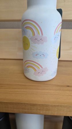Детская бутылка Klean Kanteen Kid Classic Narrow Sippy 12oz (355 мл) Rainbows White (вмятина)