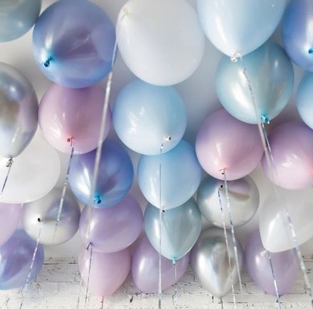 Шары под потолок в стиле "Снежная Королева - Эльза"