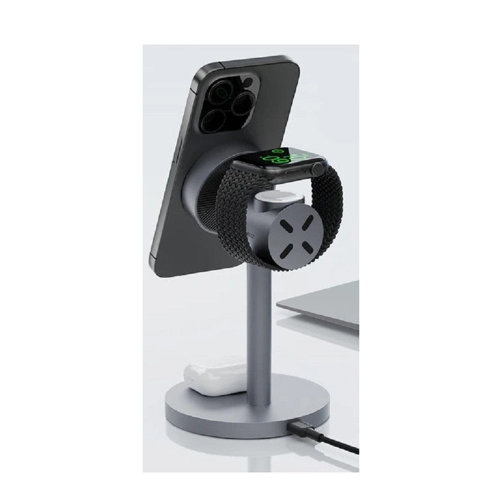 Беспроводное зарядное устройство Aukey беспроводное зарядное устройство 3in1 Qi2 (AMC-LC-MC311)