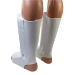 Защита голени и стопы (без принта), лайкра, белая
