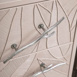 Тумба Арт Колор leaves Стайл Сильвер Серый агат