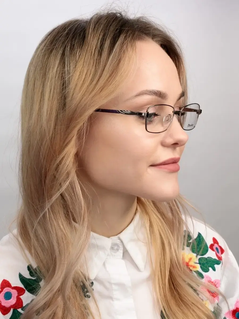 Оправа для очков для зрения женская металлическая