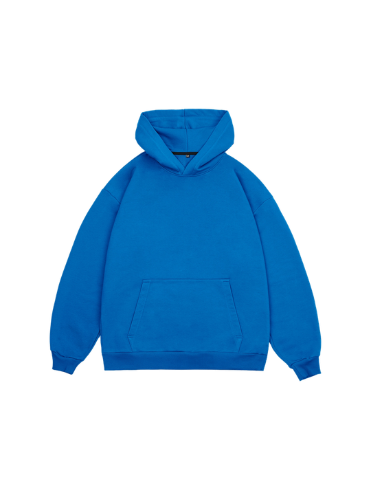 Худи оверсайз без начеса (синий)