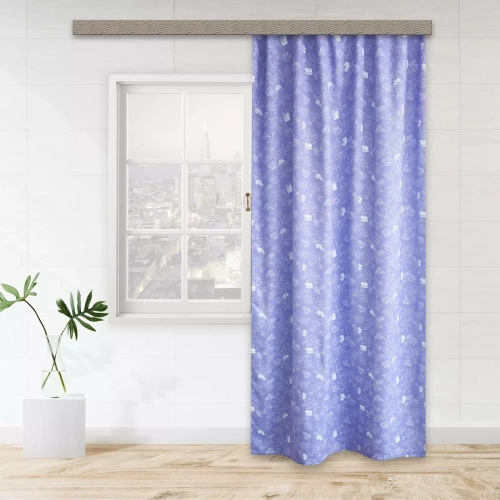 105790 ШТОРА БЛЭКАУТ БАБОЧКИ СИРЕНЕВЫЙ 145*260