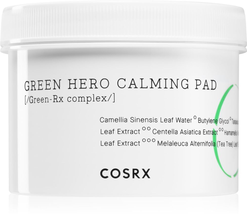 Cosrx One Step Green Hero Calming - интенсивно восстанавливающие патчи для глаз с успокаивающим эффектом /  70 szt.   / GTIN 8809598453050