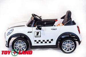 Детский электромобиль Toyland Mini Cooper белый