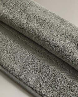 ZARA HOME БАННОЕ ПОЛОТЕНЦЕ С ДВОЙНОЙ КАЙМОЙ, ЗЕЛЕНЫЙ