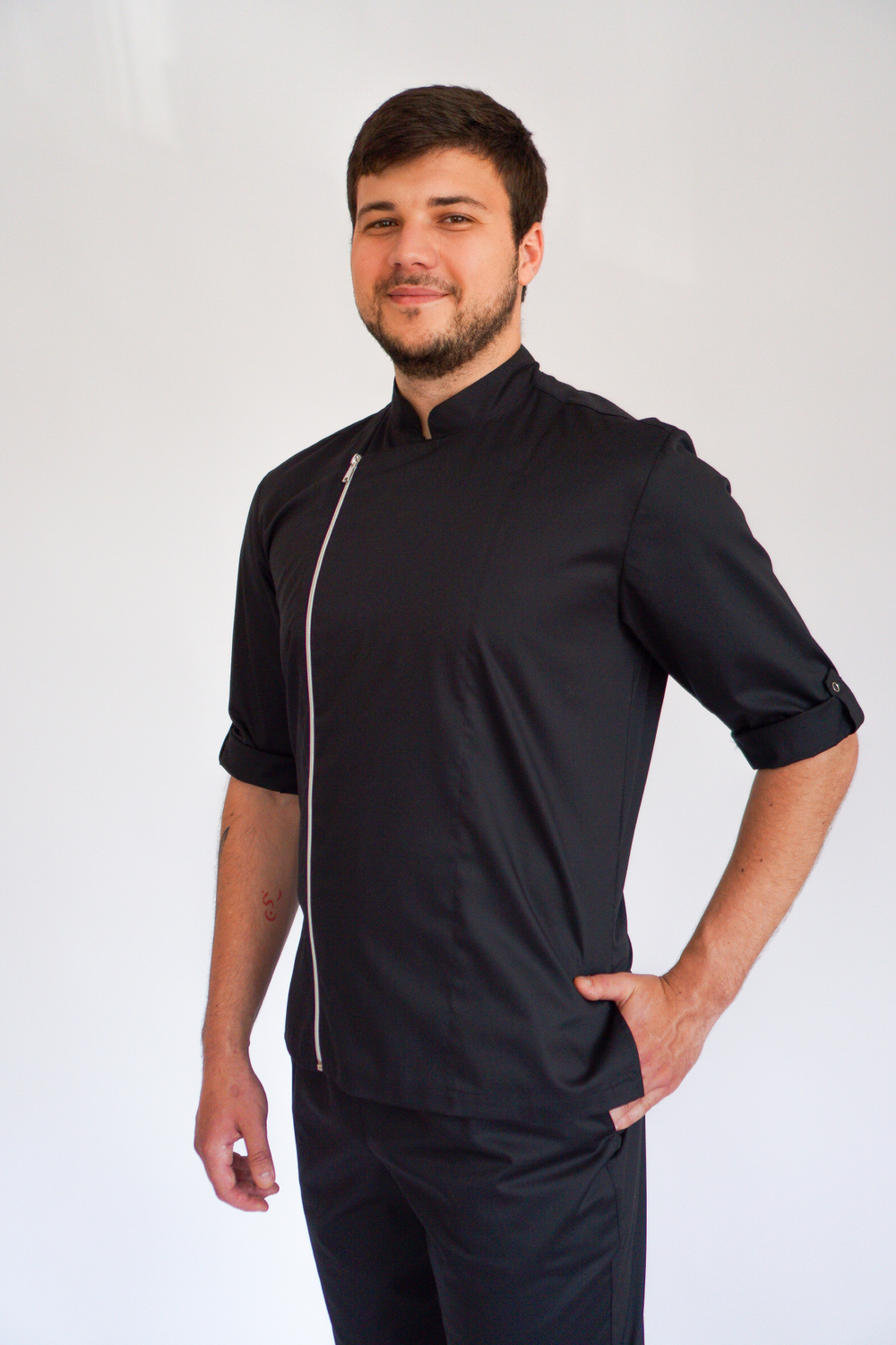 Поварской китель на молнии