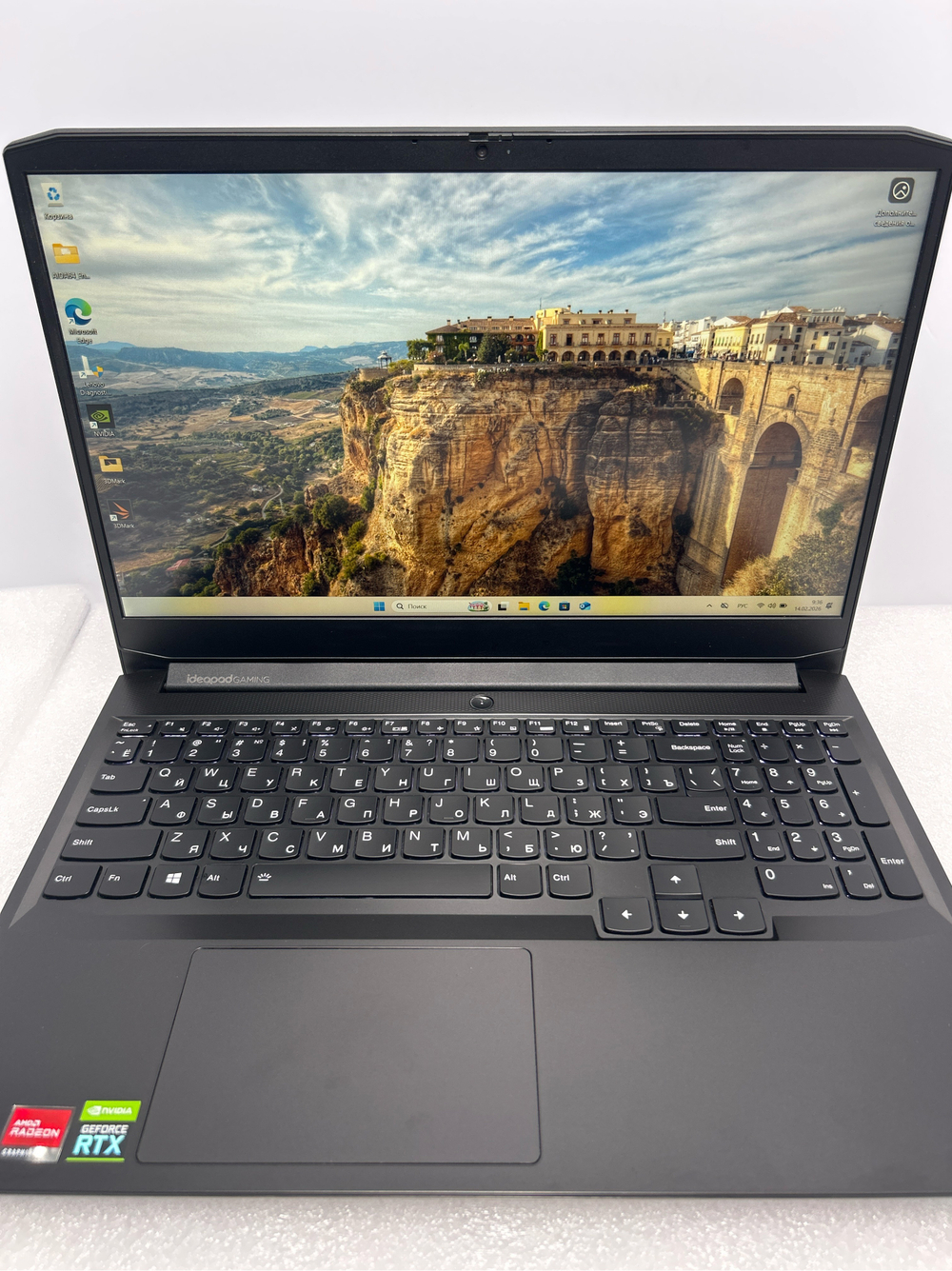 Ноутбук Lenovo IdeaPad Gaming 3 15ACH6 (82K201SFRM) 15.6"/AMD Ryzen 7 5800H/RAM 16 GB/SSD 512 GB/GeForce RTX 3050/1920x1080/IPS/DOS/Подсветка кл-ры: LED/Черный. Состояние: Уценка/небольшие след. на матрице от клавиатуры/B1