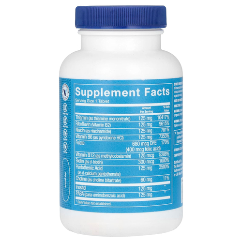 The Vitamin Shoppe, B-Complex 125, витамины группы B, 100 таблеток