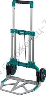 KRAFTOOL ATLANT до 120кг, каркас и платформа из алюминия, платформа 48,5 х 35см, колёса d18см, вес 6,9кг, складная хозяйственная тележка (38751-120)