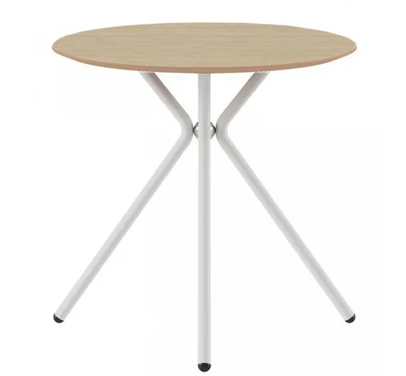 Стол обеденный Kilig Ø80 см, белый, американский беленый дуб