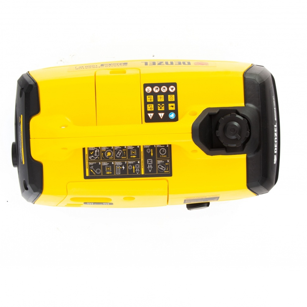 Генератор инверторный GT-1200iS, 1.2 кВт, 230 В, бак 2.4 л, закрытый корпус, ручной старт Denzel