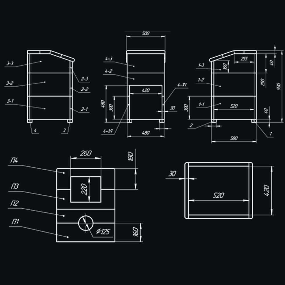 Чугунная печь для бани Комплект Гроза 24 (П2) Президент Змеевик