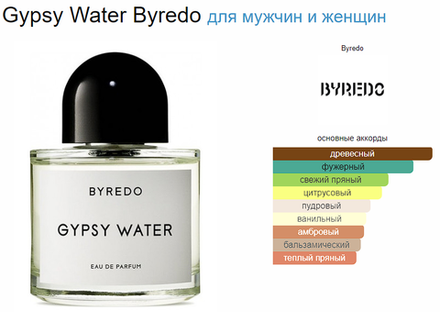 BYREDO Gypsy Water 50 ml (duty free парфюмерия)