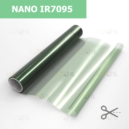 Пленка для окон атермальная NANO IR7095 Green нанокерамика LUXFIL, на отрез (ширина рулона 1,524 м.)