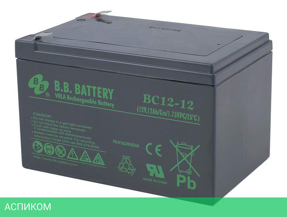 Аккумулятор для ИБП B.B. Battery BC 12-12