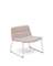 Лаунж-кресло Zahara бежевое с бежевыми ножками