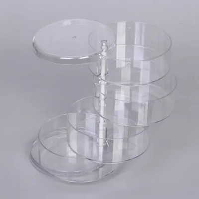 Органайзер для хранения «МАРЦИПАН», прозрачный, четыре отделения, 17.5*11.5 (упаковка коробка)