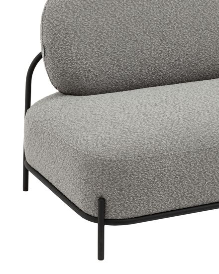 Диван Стоун ткань букле серый