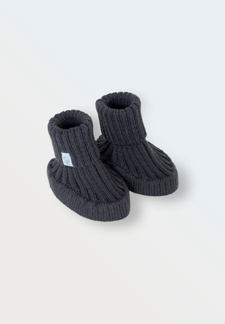 Пинетки вязаные графит