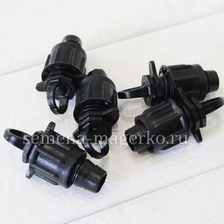 Заглушка концевая для капельной ленты черная 10 шт